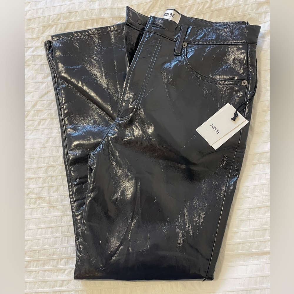 AGOLDE - 90's Pinch Waist Recycled Leather Jeans size 29, NWT